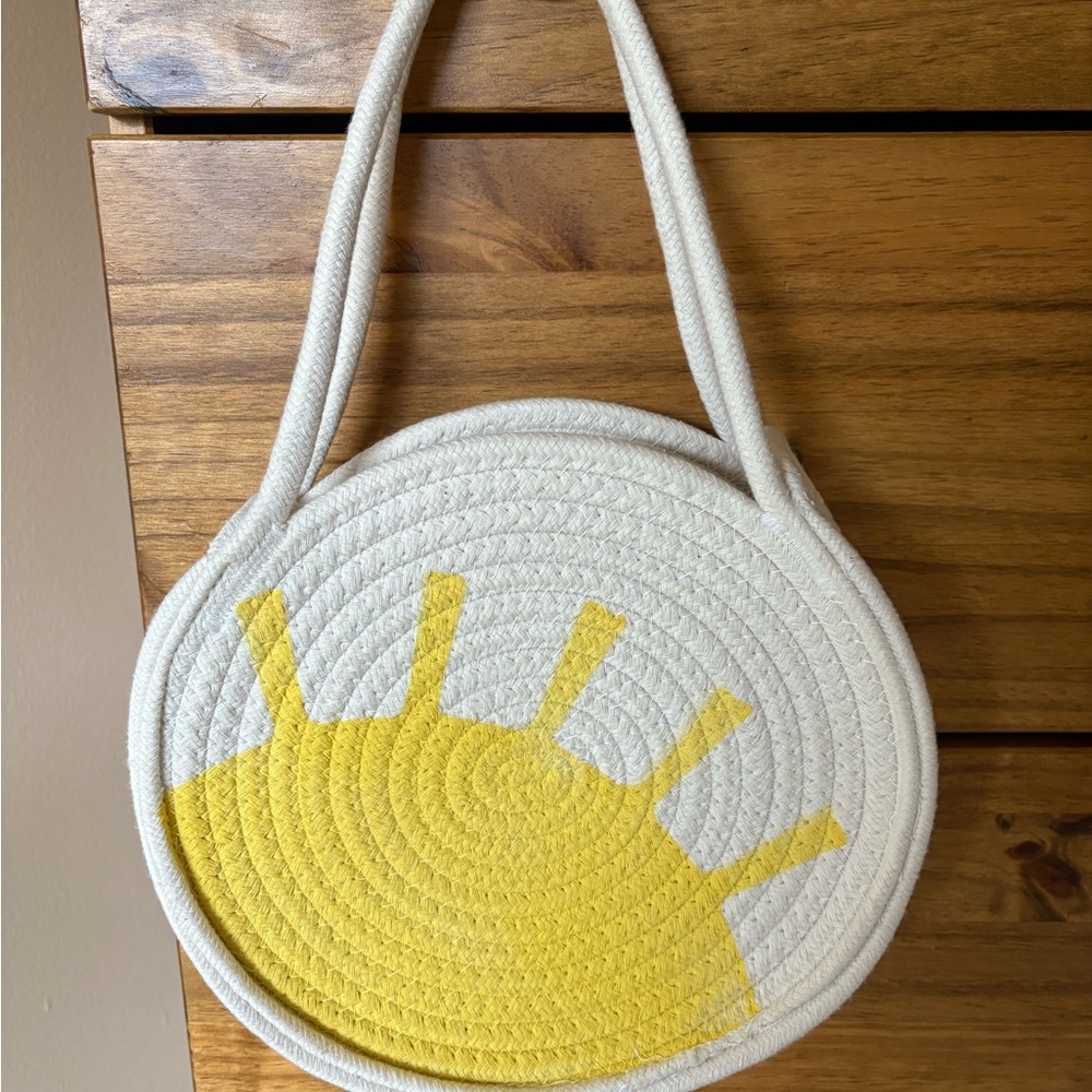 Meri Meri Round Sunshine Woven Tote Bag